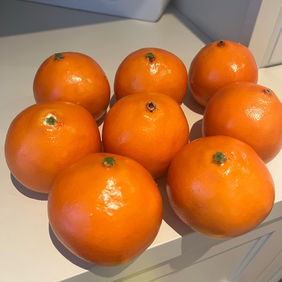 Fake Orange Artificial Fruits Model Lifelike Tangerine Home House Decor 8 Total - Picture 12 of 13